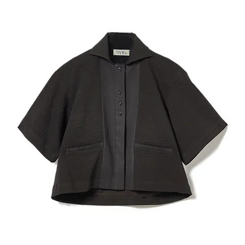 HL CROP SHIRT black 한량 크롭 셔츠 블랙