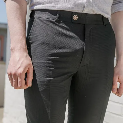 [하프클럽/엠필]남성 여름 쿨 에어메쉬 프리미엄 허리히든밴딩정장바지30-38사이즈 4컬러중 택1