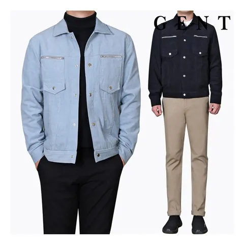 [하프클럽/겐트옴므]남성용 코듀로이 지퍼 포켓 트러커 자켓_GOJ9304C