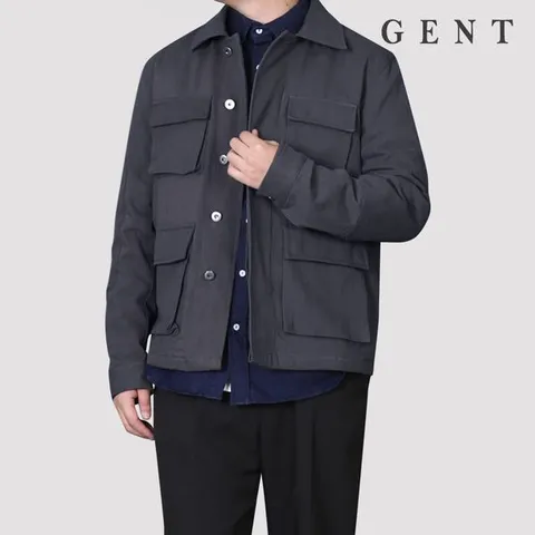 [하프클럽/겐트옴므]남성용 유틸리티 트윌 면 자켓_GOJ9303C
