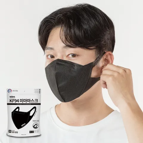 미마 보건용 마스크 KF94 검정 중형 30개입