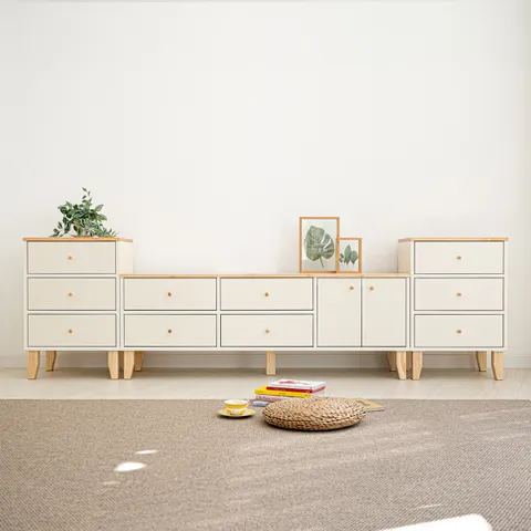 릴리 서랍형 와이드 원목 TV거실장 2500 세트 MR21127 착불