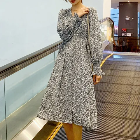 [하프클럽/엘케이트]엘케이트 여자 원피스 LDZ685 여성 플라워 패턴 드레스