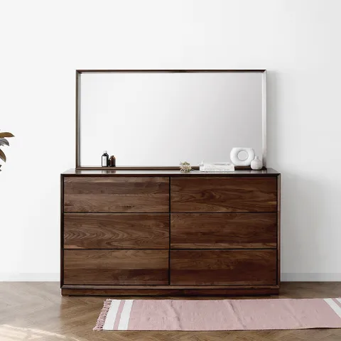 [헤리티지월넛] A형 6칸서랍장 세트 1500