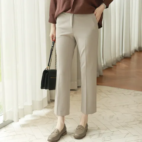 [웬디즈갤러리]앵글 뒷밴딩 슬랙스 CPT101