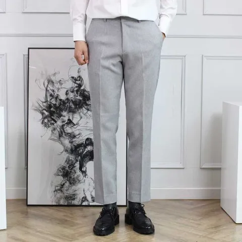 [하프클럽/세컨에디션]깔끔 6컬러 봄 여름 가을 캐주얼 빅사이즈 반밴딩 정장바지