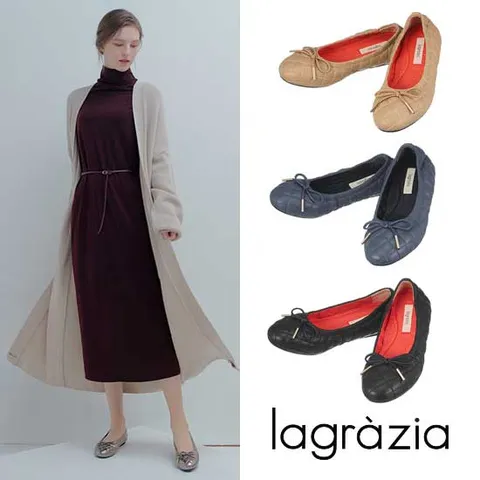 [최초가 128000원]  양가죽 퀼팅 플랫 LG001