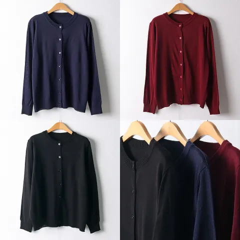 EB 디오라운드넥가디건F373H109 여성 빅사이즈