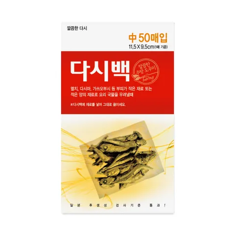 다시백 중형 50매 국물팩 육수망