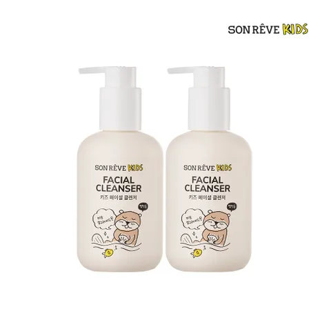 (1+1) 키즈 페이셜 클렌저(180ml)(총2개)/유아 폼클렌징 달콤한 사탕향