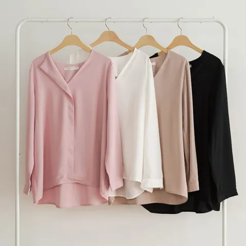 여성 빅사이즈 C531L109 브리즈쉬폰블라우스 BN