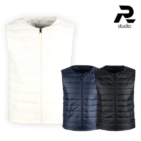 남성 골프 웨어 상어 라운드 집업 경향 패딩 조끼