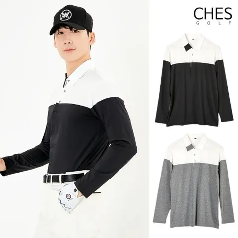 [하프클럽/체스]지젤 남성골프 타이틀핏 카라티