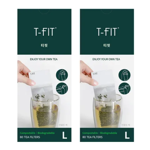 티핏X2개묶음 티필터 대형 80매