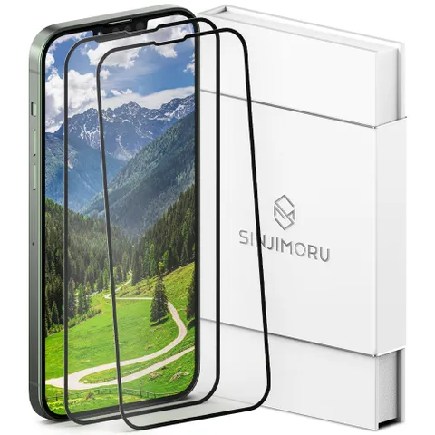 2매 아이폰13 프로맥스 2.5Ds 엣지 풀커버 강화유리 액정보호필름