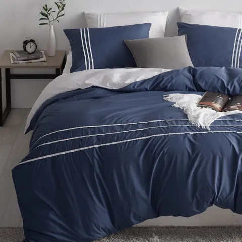 에스데코 LEO마이크로화이바 먼지없는 호텔이불패드세트K 블루