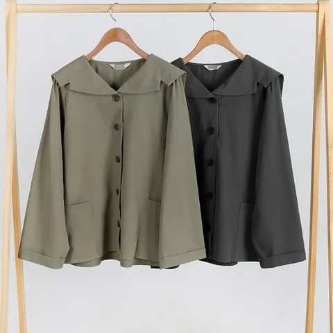 여성 빅사이즈 E665L109 세라카라빌라드면남방 WB