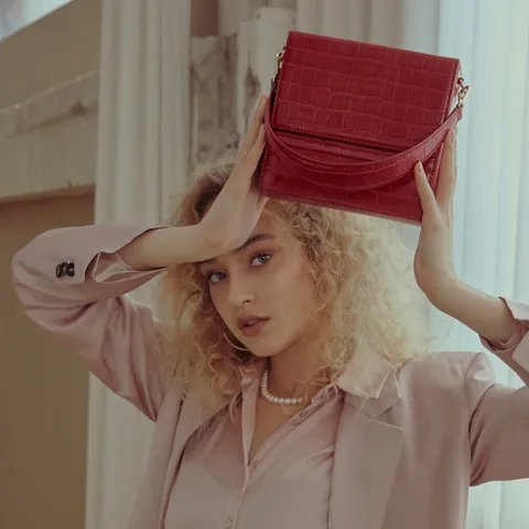 [BBYB] FLOUI Croc Lily Bag Samba Red