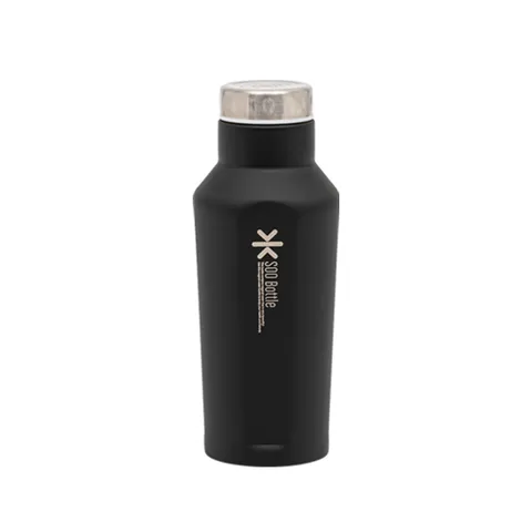 퀸센스 수 스텐 물병 보온 보냉병 350ml 블랙 시즌2