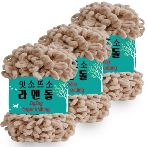 [잇소뜨소]라멘돌 핑거니팅 뜨개실 큰용량 3볼 300g/수면양말