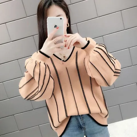 [브리치] 허그허그 / 조샙 볼륨 퍼프 브이넥 니트