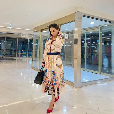 [하프클럽/쮸샵 ]체인 꽃 원피스