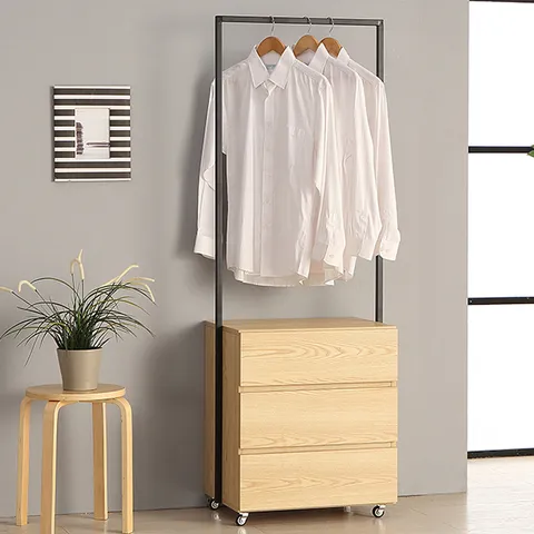 벨르 3단 600서랍형 이동식 드레스룸 시스템 철재행거