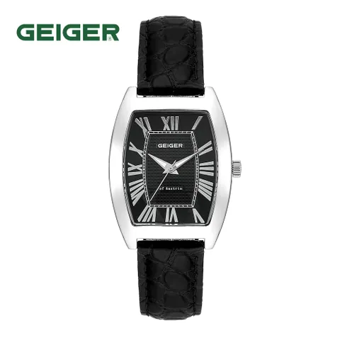 가이거GEIGER 남성 가죽 시계 GE1242WBBK M