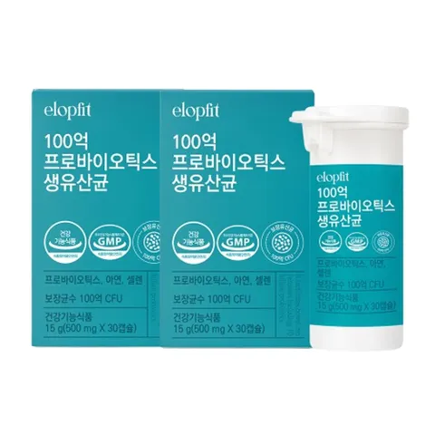 [elopfit] 100억 프로바이오틱스 생유산균 30캡슐 X 2박스(2개월분)