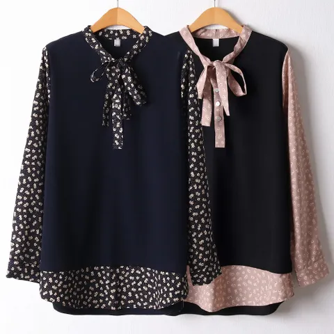 OL 리본플라워블라우스F528H110 여성의류