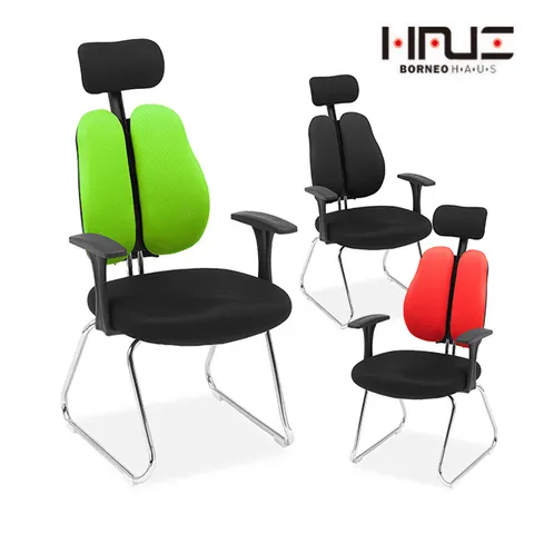 보루네오 엘리브 이지 더블메쉬 책상의자팔걸이+헤더 ch027