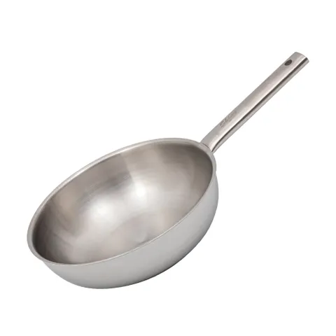 퀸센스 샤이니 통5중 스텐 IH인덕션겸용 스텐웍 궁중팬 24cm