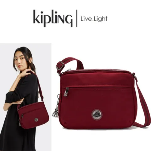 키플링 크로스백 코라 S 엘리베이티드 와인 KLCBS16 EVWI-JS 428519