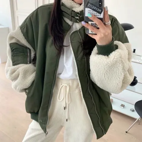 [브리치] 허그허그 / 캐주얼 양털 항공 점퍼