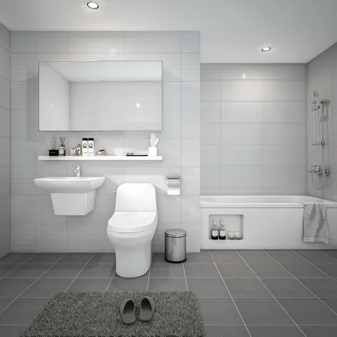 대림바스 스탠다드그레이 슬라이딩 거실욕실 리모델링