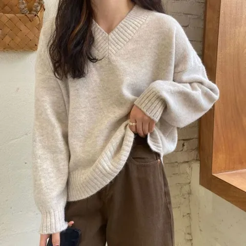 [브리치] 허그허그 / 파스텔러 V넥 풀오버 스웨터