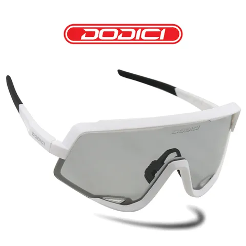 고글변색&편광 048 화이트 스포츠 자전거 선글라스 자전거고글 아시안핏
