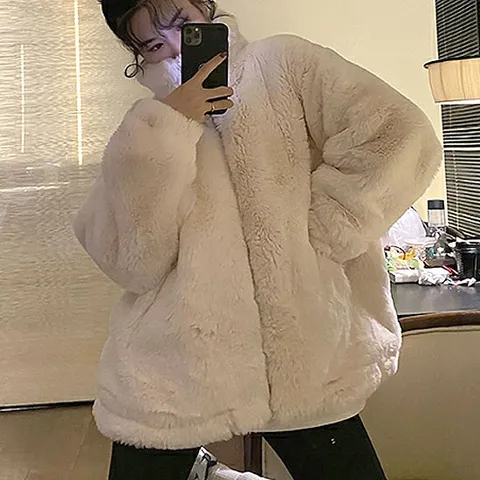 [아임럭시]오디세이[1653]-페이크 양모 퍼 자켓