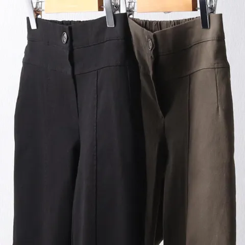 빅사이즈 옷 뒷밴딩 워싱 배기팬츠 111F644S 여성의류