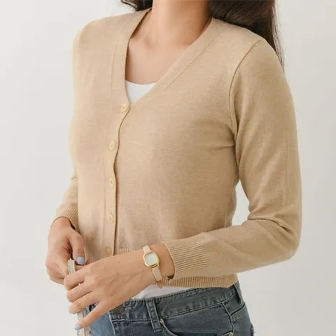작은아씨 브이넥 니트 가디건(knit570)