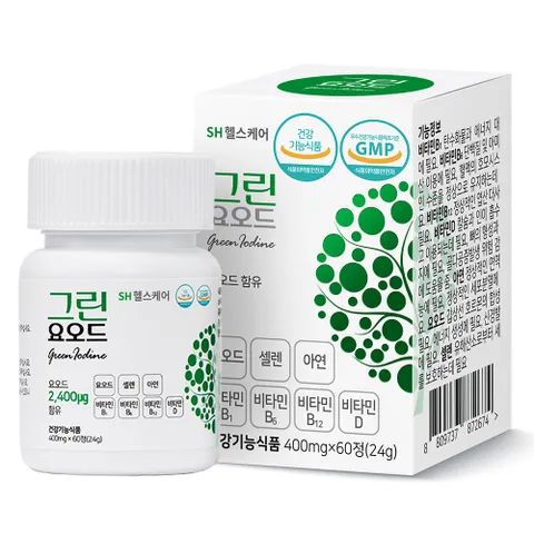 그린요오드 2개월 60정 갑상 선 셀렌 아연 비타민4종 피로 면역 온가족 영양제 [원산지:국산(경기도 화성시)]