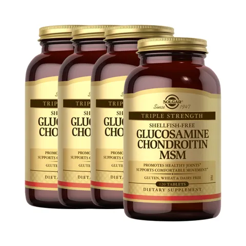 [해외직구] 솔가 트리플 스트랭스 글루코사민 콘드로이틴 MSM 120정 x4