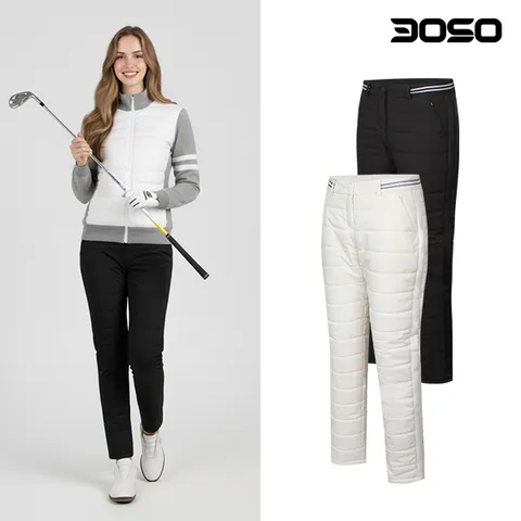 골프웨어 여성 겨울 여자 이선라인 패딩골프바지