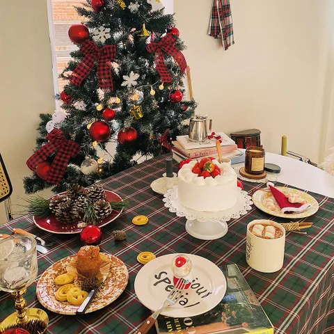 홀리데이 식탁보 2인용/4인용/6인용