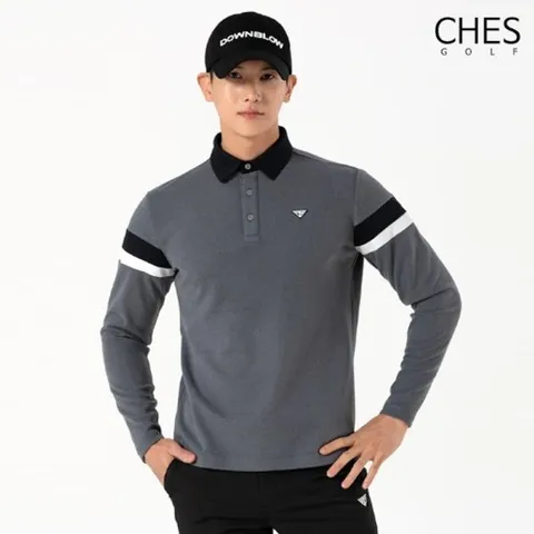 [하프클럽/체스]다운블로우 델리나 남성골프 긴팔카라티