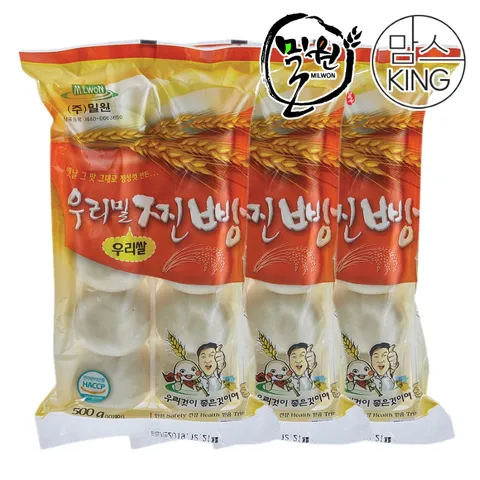 [맘스킹]밀원본가 HACCP 안흥 우리밀찐빵 10개(500g)x3세트-수입팥