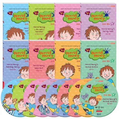 DVD 호리드헨리 4집 8종세트 HORRID HENRY