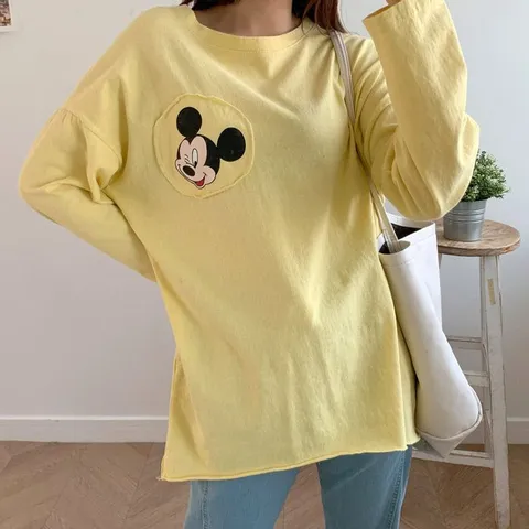 [브리치] HOTBBA / 패치 워싱 쥐돌이티셔츠 DM 220248