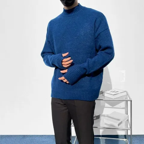 [브리치] 클라쓰업 / 반목워머 루즈핏 남자오버니트   5color