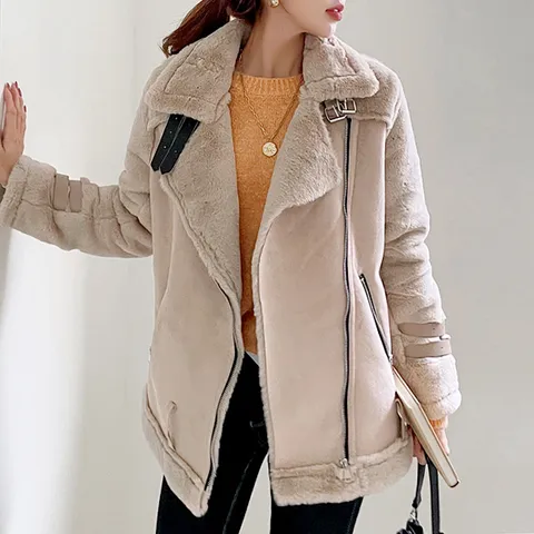 [하프클럽/나크21]55~77 밍크퍼 스웨이드 벨티드 무스탕점퍼 NK14-J-47